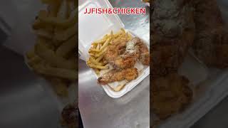 Satisfy your cravings with JJ Fish&Chicken dinner combo#atlantaeats #foodie #cravings