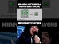 Minecraft turtle shall recipe #minecraft #minecraftshorts