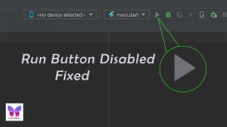 Flutter Run Button Disabled. Flutter error fix | run button not working in android studio flutter