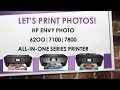 HP Envy Photo 6200 | 7100 | 7800 series Printers : Load and print photos
