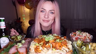 Mukbang | Паста Том Ям С Морепродуктами | Tom Yum Pasta With Seafood Не Asmr