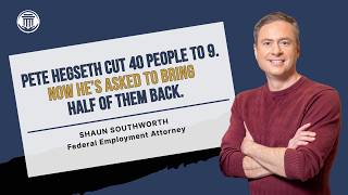 8.3.26 Pete Hegseth Cut 40 People. Now They Want Half of Them Back.
