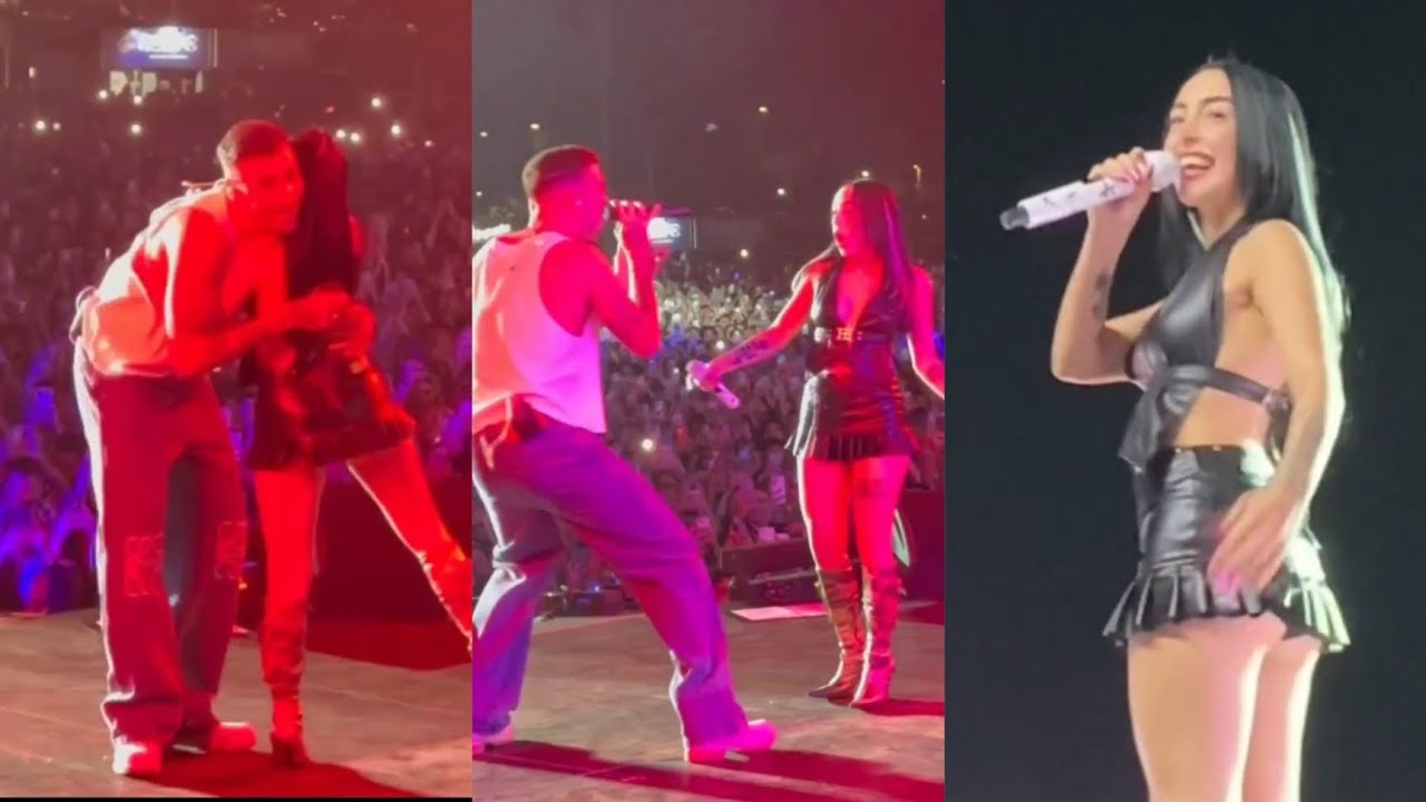 NICKI NICOLE puso nervioso a RELS B durante su concierto 🥵