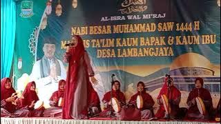 Qosidah Al Hidayah Desa Lambang Jaya Tambun Selatan lagu Magadir Solis Hj. Rosmania