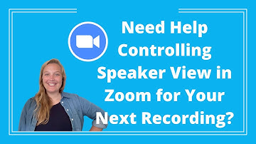 Zoom Tips: How to Control Speaker View in 2-Person Zoom Recording - Logan Clements