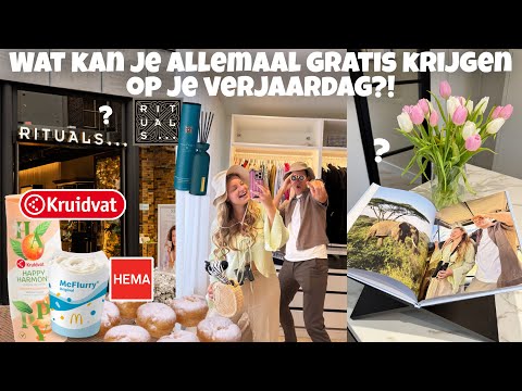 WHAT CAN YOU GET FOR FREE ON YOUR BIRTHDAY?! | Joyce Rikken