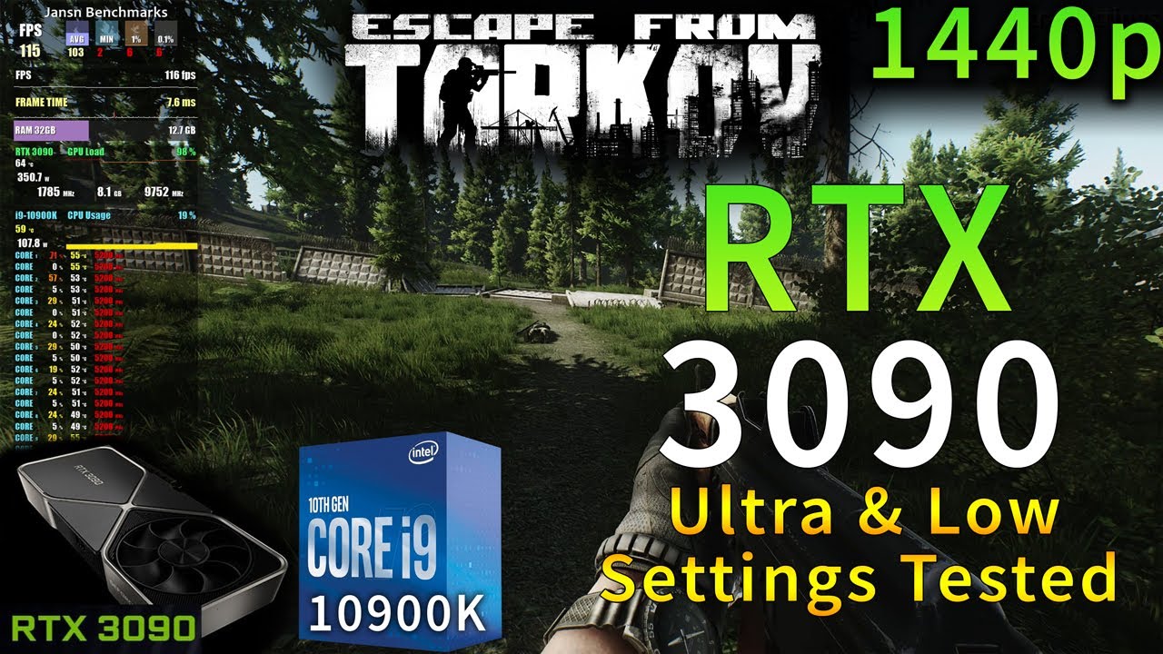 Escape From Tarkov RTX 3090 I9 10900K 5 2GHz Ultra Low Settings escape-from-tarkov-rtx-3090-i9-10900k-5-2ghz-ultra-low-settings