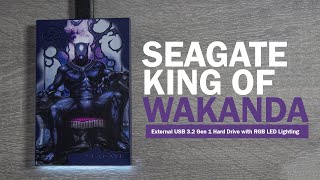 Seagate King of Wakanda Walmart Exclusive Limited Edition FireCuda 2TB External USB 3 2