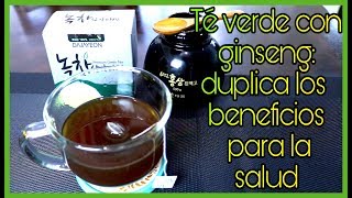 TE VERDE CON GINSENG DUPLICA LOS BENEFICIOS DE LA SALUD DEL CORAZON SANGRE Y MAS