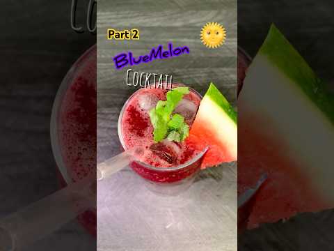 BleuMelon – cocktail fruité d’été 🍉🫐 | Fruity summer drink – BleuMelon