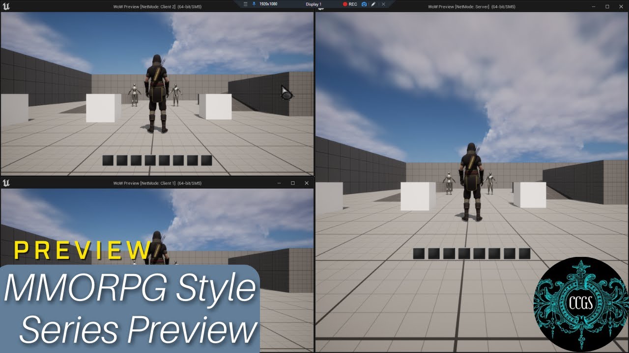 Unreal Engine 5 Series Preview - MMORPG Inspired w/ Online #