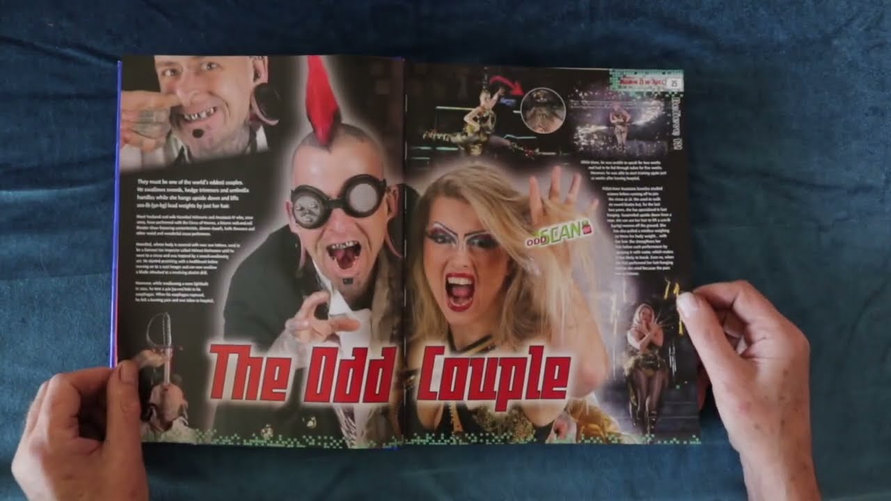 (ASMR) Page turning and soft whispering of the book "Believe it or not".