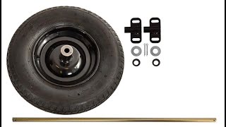 True Temper TWKT Wheelbarrow Two Wheel Conversion Kit,Black - Overview