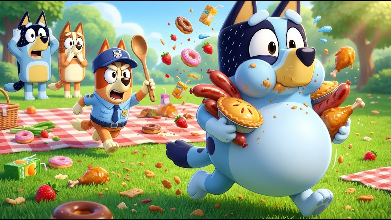 STOP! Did Fat Bluey Steal All The Picnic Food? | BLUEY FUNNY ANIMATION