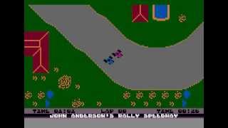 rally speedway preview for Atari 8-bit (demo mode)