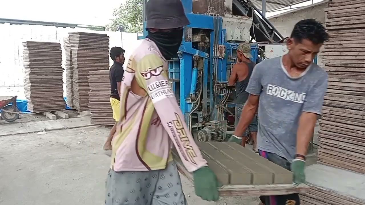 pabrik paving block..!! beginilah cara paving block di produksi
