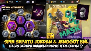 SPIN BUNDLE MODERN JAZZ SEPATU JORDAN & JENGGOT BNL OLD MAN MASK EVENT FF TERBARU
