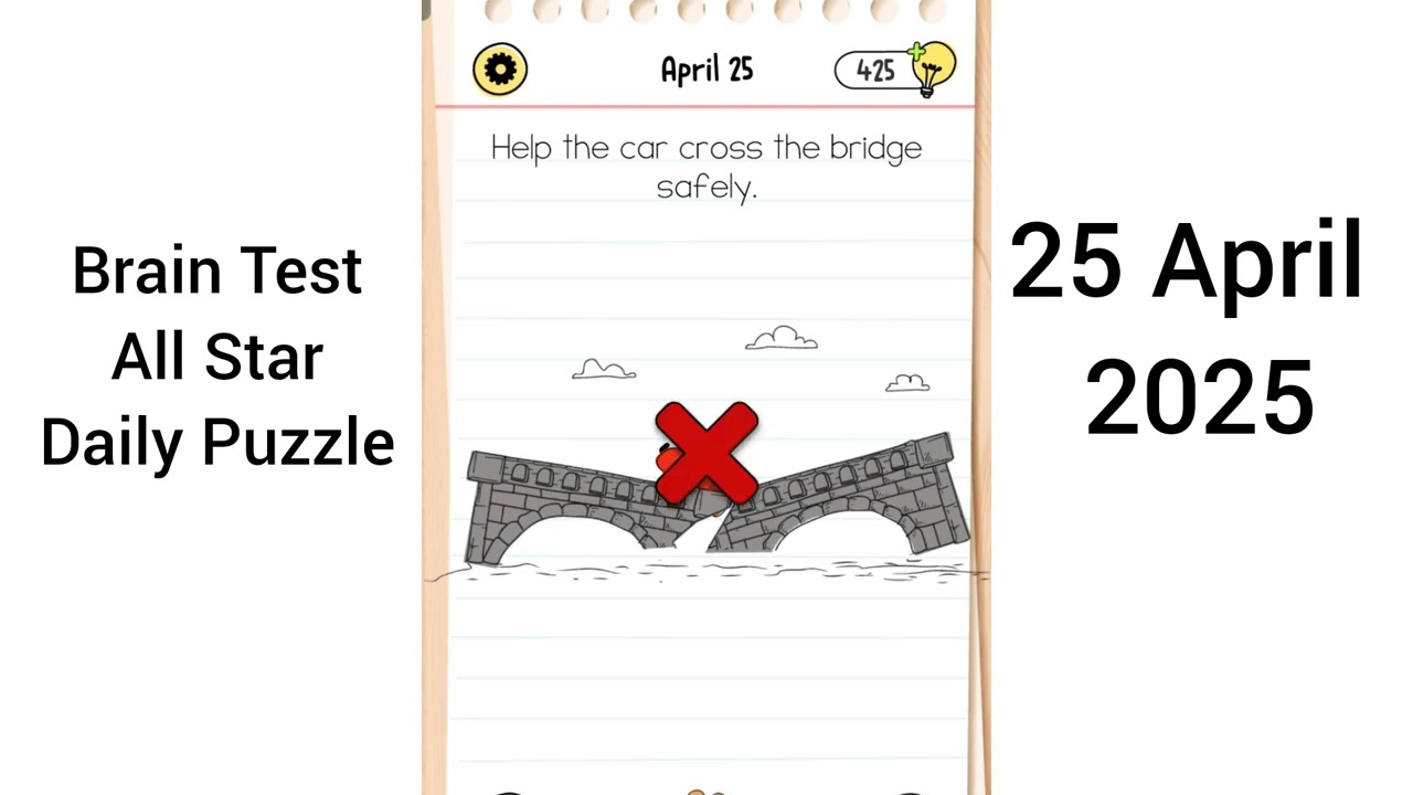 Brain Test All Star Daily Puzzle 25 April 2025 Walkthrough - YouTube