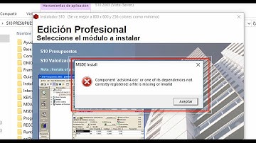 S10 PRESUPUESTOS 😱ERROR COMPONENT ACTSKIN4.OCX, ERROR 429- Y 372  SOLUCIÓN RAPIDA 100%