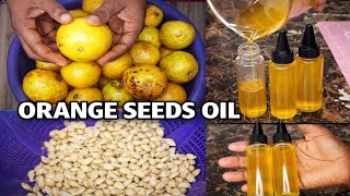How to Make Orange Seed Oil for Thick, Shiny & Healthy Hair | Natural Hair Growth Oil