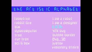 The Artistic Alphabet Website Idea