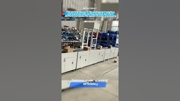 The sorting system in the poshysmart weighing and scanning code sorting machine merchant platform