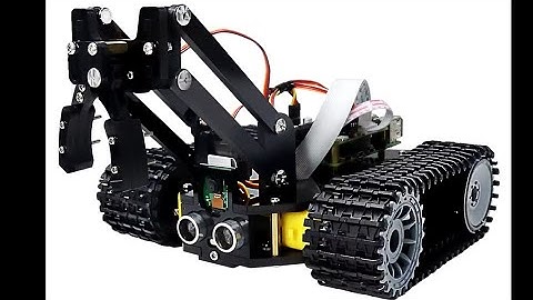 Freenove Tank Robot Kit for Raspberry Pi 4 B 3 B+BA+,Crawler Chassis,Grab Objects, Ball Tracing,Line