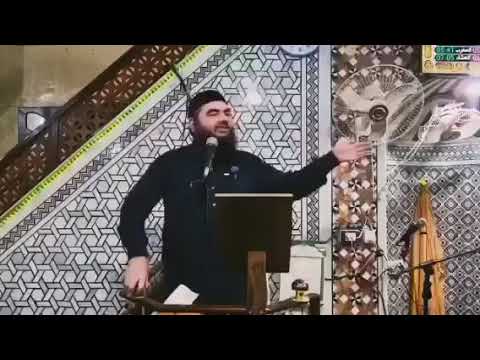 عبد القادر البكور من خطبة الجمعة في حماة يوم أمس حول تكفير العلويين و المشايخ الذين نبذوا الفتنة