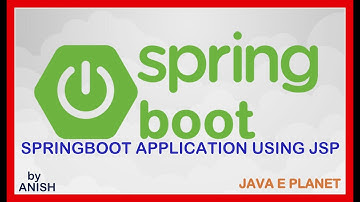 Spring Boot Application using Jsp || java tutorials ||java e planet  || #java #springboot