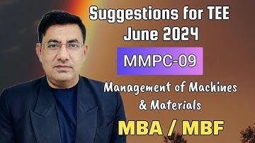 #MMPC-009 #SUGGESTIONS FOR TEE JUNE 2024 #IMPORTANT QUESTIONS AND ANSWERS