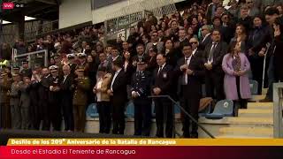 Desfile en conmemoración 209 años de la Batalla de Rancagua