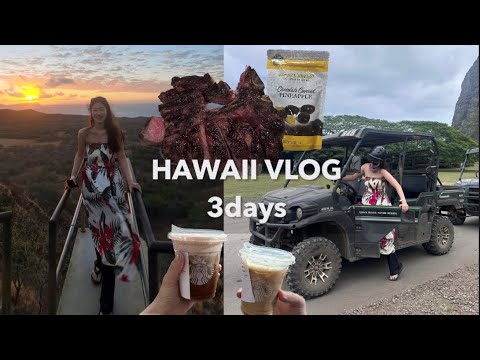 액티비티 이정도만 하세요⛰️ 하와이 5박7일 신혼여행 3일차 | 다이아몬드 헤드 산, 쿠알로아랜치, 하이스 스테이크, 스타벅스