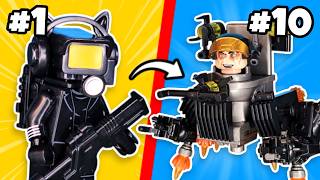 I made EVERY SKIBIDI TOILET Character in LEGO…