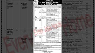NHA Jobs 2023 #jobshome #jobs #jobsinpakistan #govtjobs #newjobs #privatejobs #nationalhighway #pak