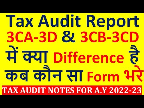 Tax Audit Report 2022| Prepare & File Tax Audit Report in Form 3CB-3CD & 3CA-3CD AY 2022-23 FY 21-22