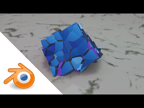 Simple object fracture + particles + collision with Blender 2.80