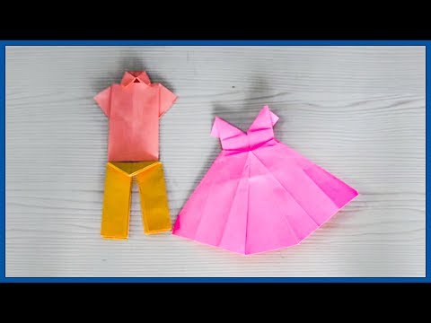 How To Make Paper Boy's And Girl's Clothes - Origami Boy's And Girl's Clothes - Paper Activity
