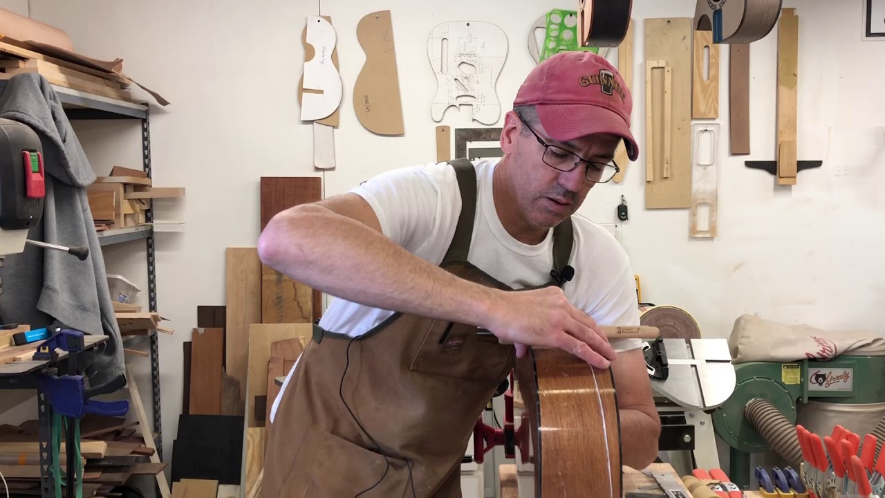 Guitar side crack repair