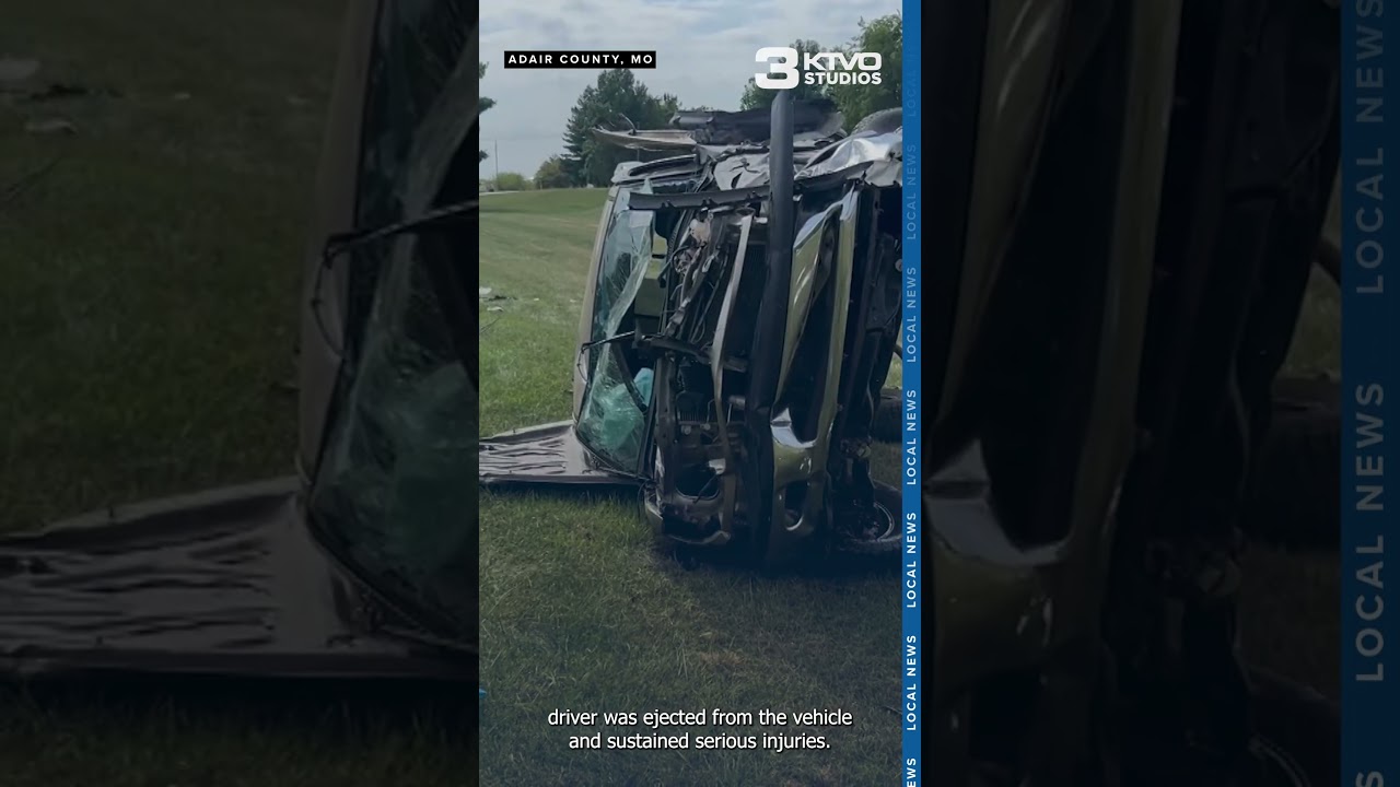 Kirksville man injured in single-vehicle crash Wednesday afternoon in Adair County