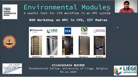Getting Started with the CFD Work-Flow in HPC Systems with the Help of Environmental Modules