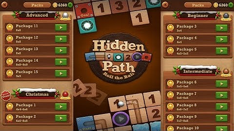 Roll the ball: hidden path || novice package 1 || level 1, 2, 3, 4 & 5 || all Level