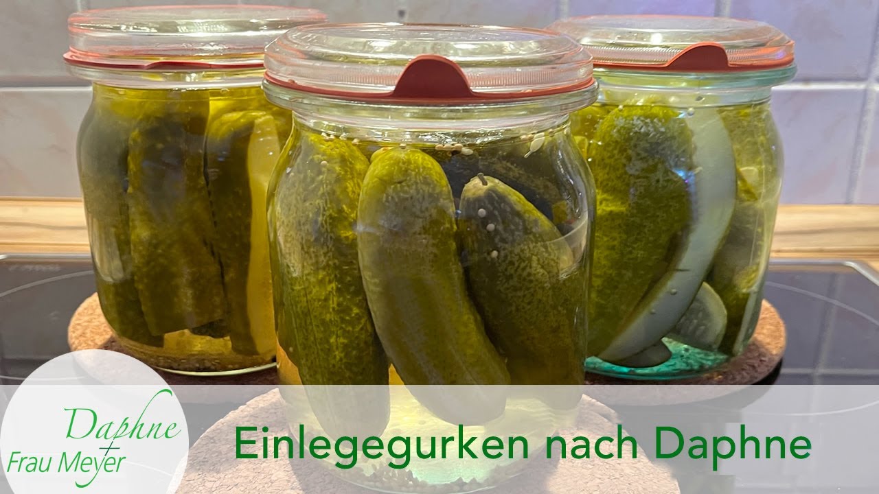 Einmaliges Rezept für das Einkochen für Gurken und wir zeigen wie einfach es geht. #gewürzgurken