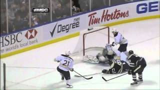 Sabres vs. Blue Jackets (12-3-2010) Drew Stafford scores of a nice pass from Derek Roy