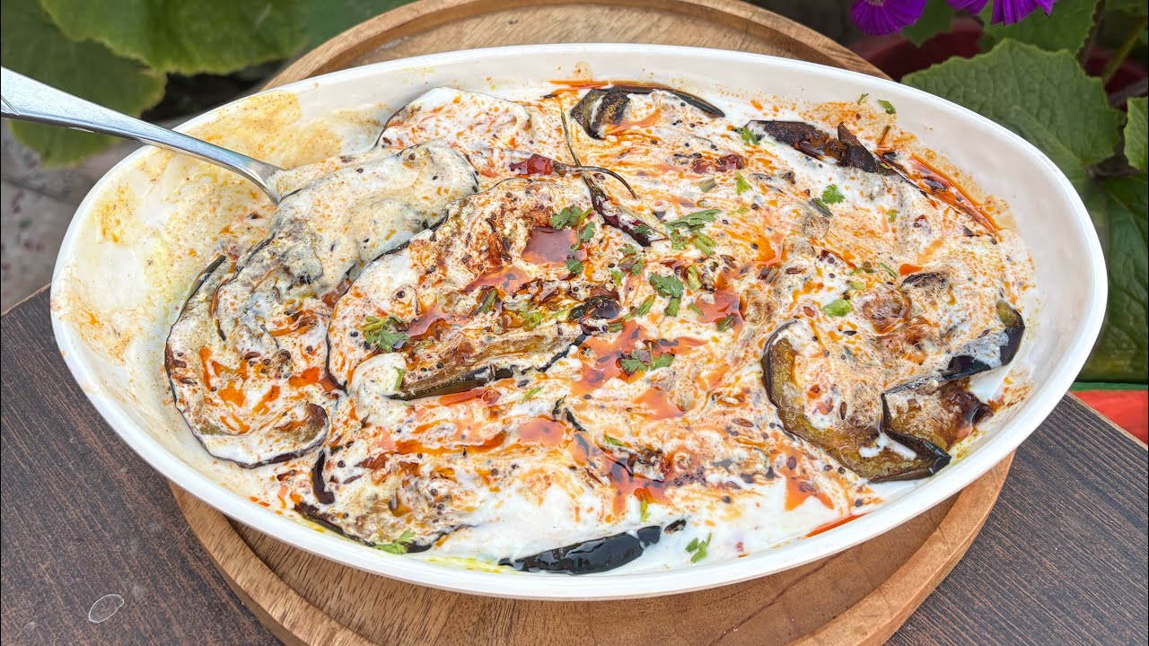 दही बैगन की रेसिपी Dahi baingan eggplant 🍆 recipe summer special 