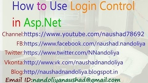 Login Example in Asp.Net 4.0