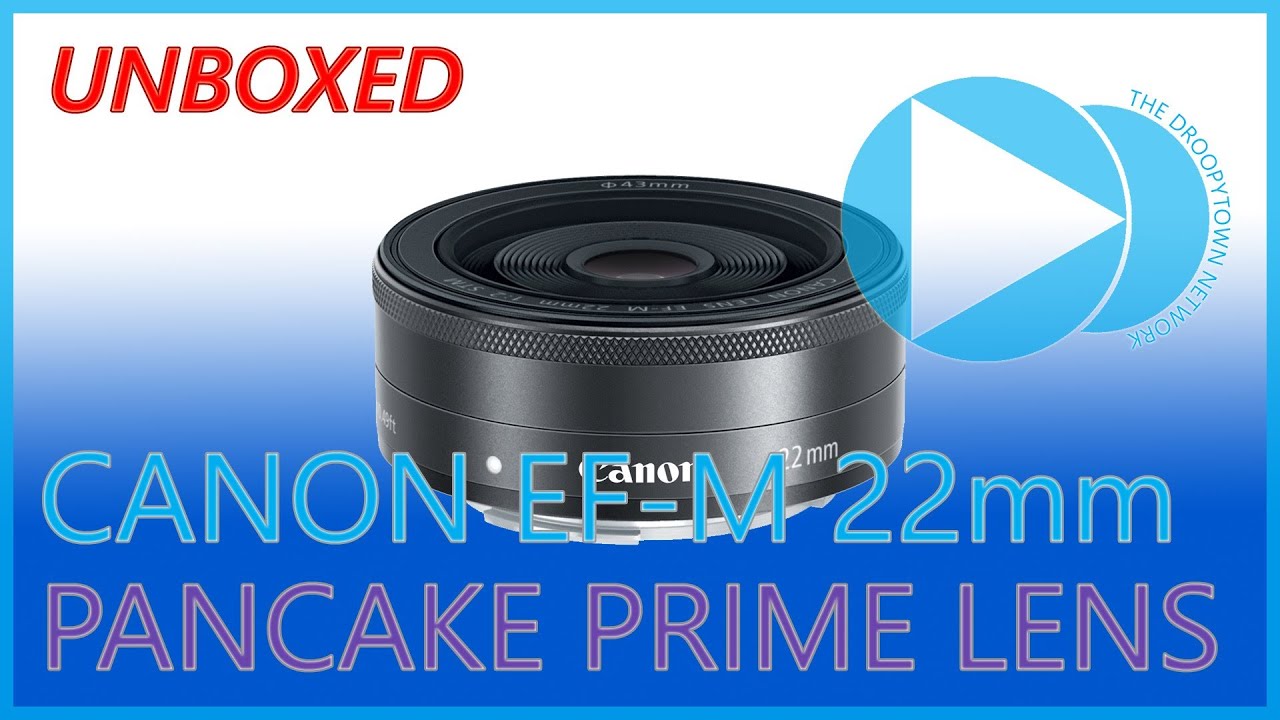 Canon EFM 22mm f/2 STM Pancake Prime Lens For EOS M Mirrorless Digital
