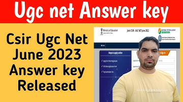 CSIR NET 2023 ANSWER KEY / HOW TO DOWNLOAD CSIR UGC NET ANSWER KEY 2023 / CSIR NET LIFE SCIENCE