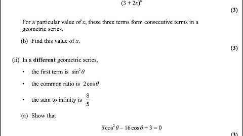 P2 Oct 2023 (Question 10) IAL WMA12/01 Pearson Edexcel Math Past Paper