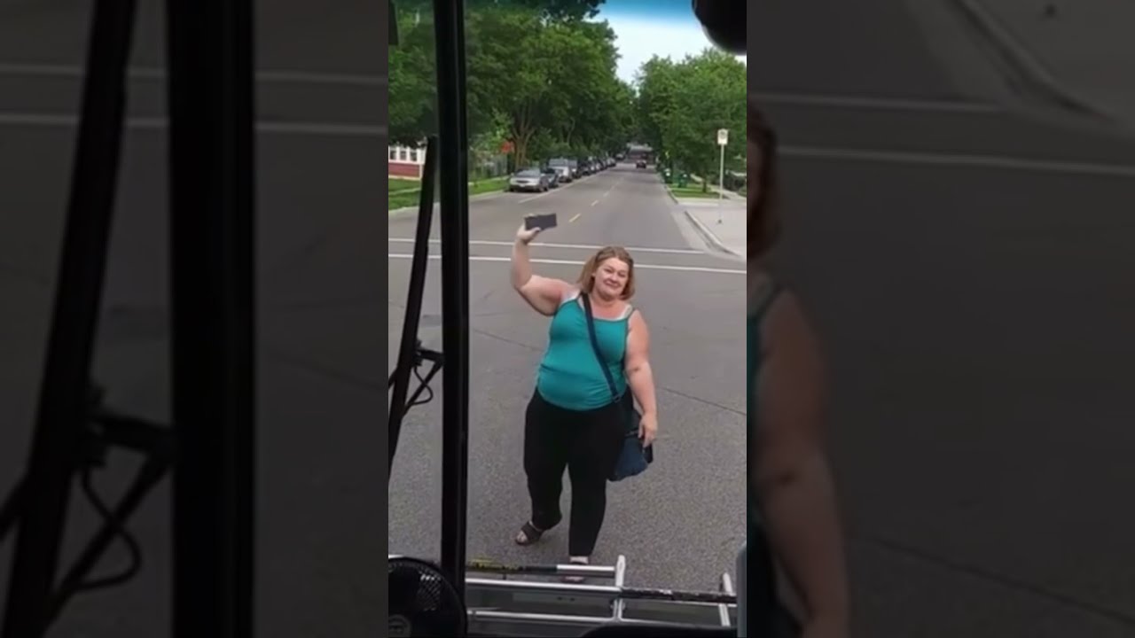 Karen SMASHES Bus Window