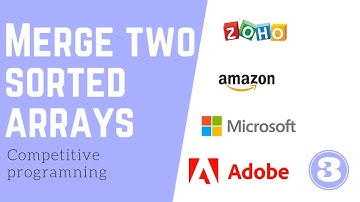 Tamil | Merge two sorted arrays without extra space | 0(m*n) time | gfg | leetcode | interview